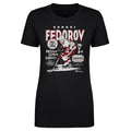Sergei Fedorov Detroit Vintage Stats WHT