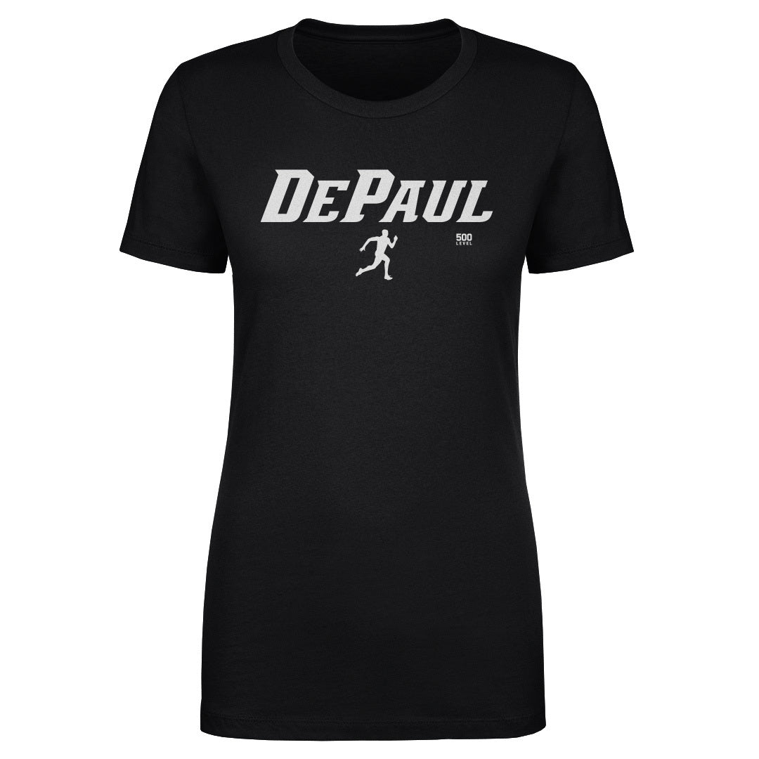 DePaul Blue Demons Track & Field Minimalist WHT