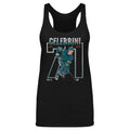 Macklin Celebrini San Jose Number Outline WHT