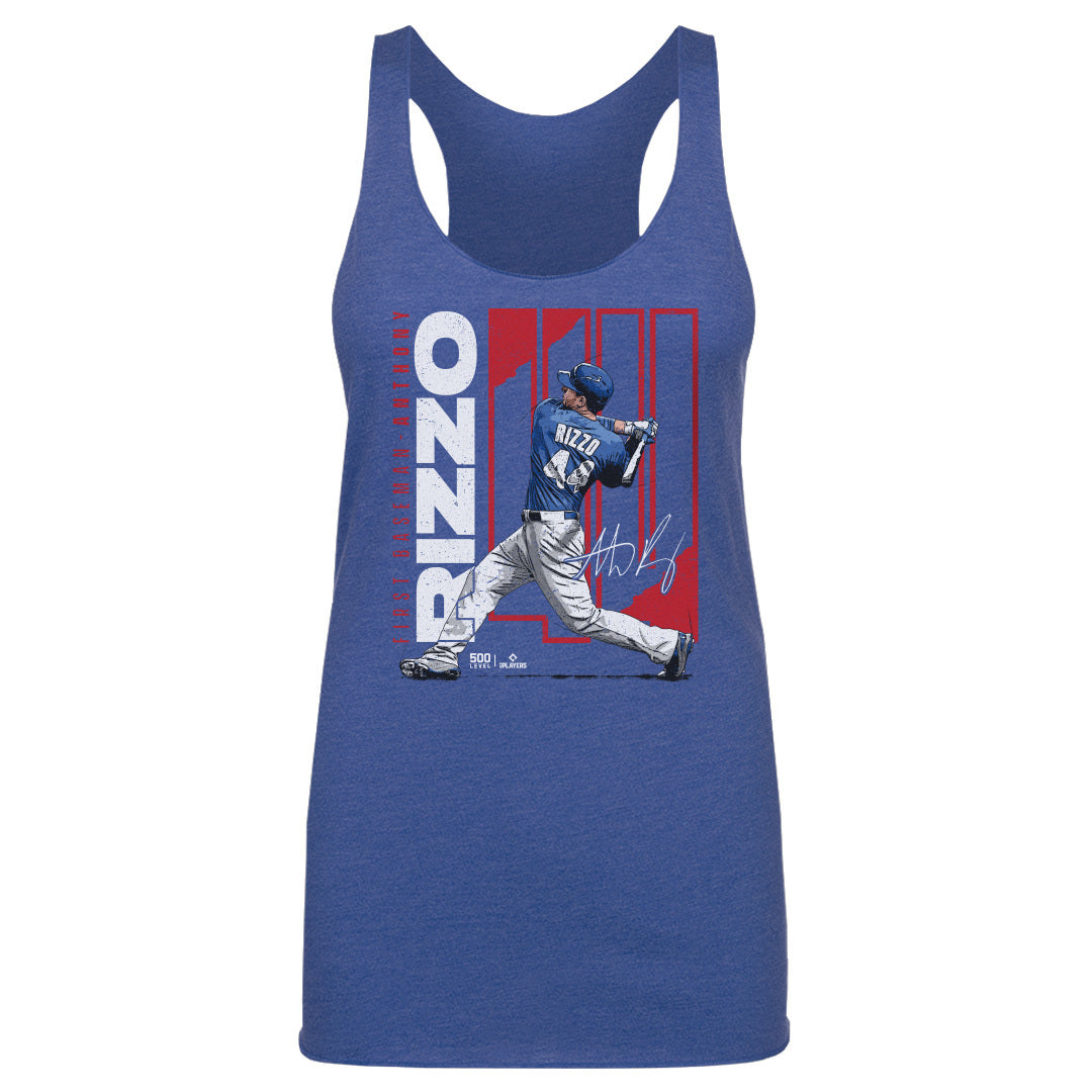 Anthony Rizzo Chicago C Stretch WHT