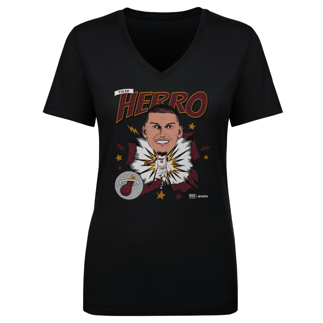 Tyler Herro Miami Heat Caricature WHT