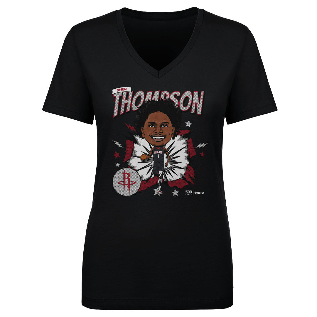 Amen Thompson Houston Rockets Caricature WHT