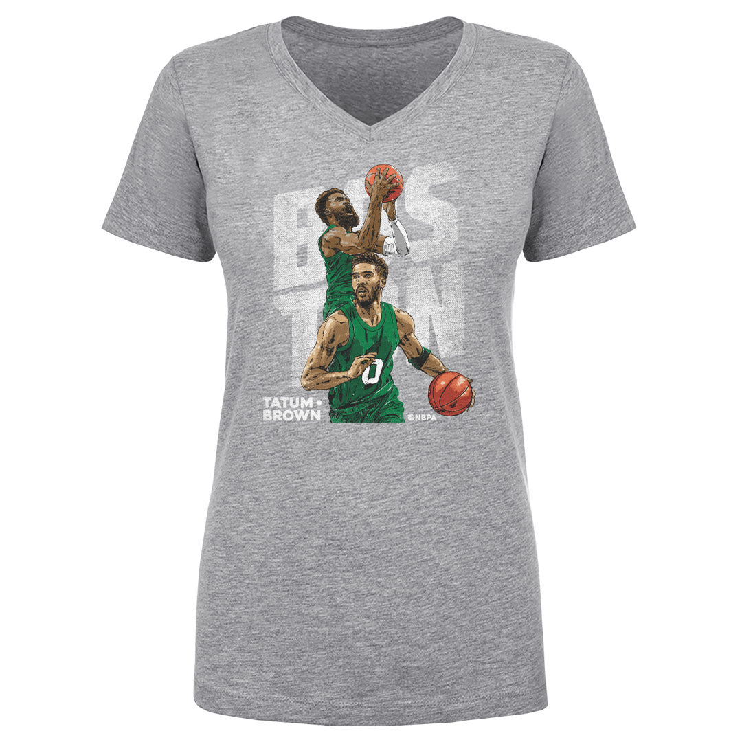 Jayson Tatum & Jaylen Brown Boston Duo WHT