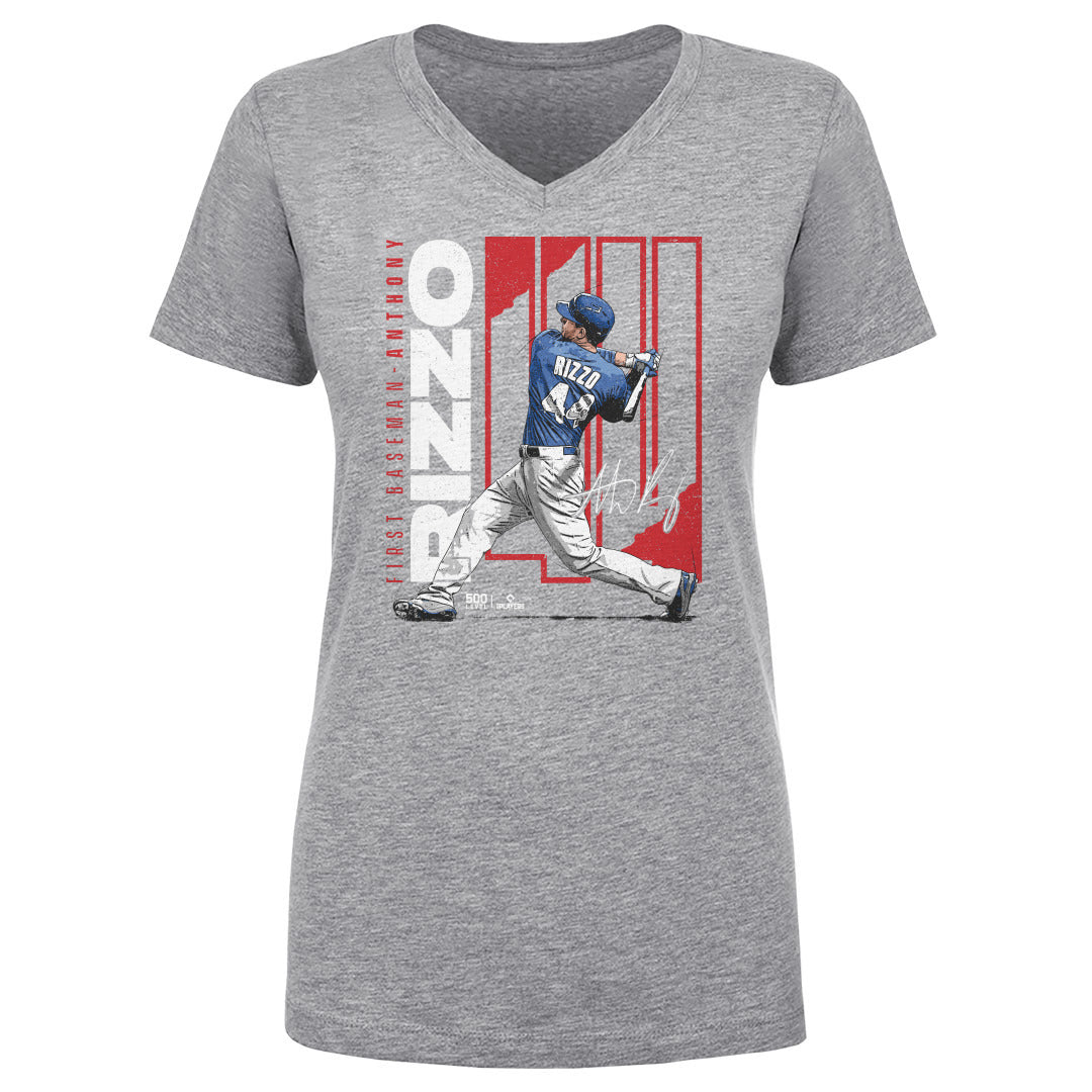 Anthony Rizzo Chicago C Stretch WHT