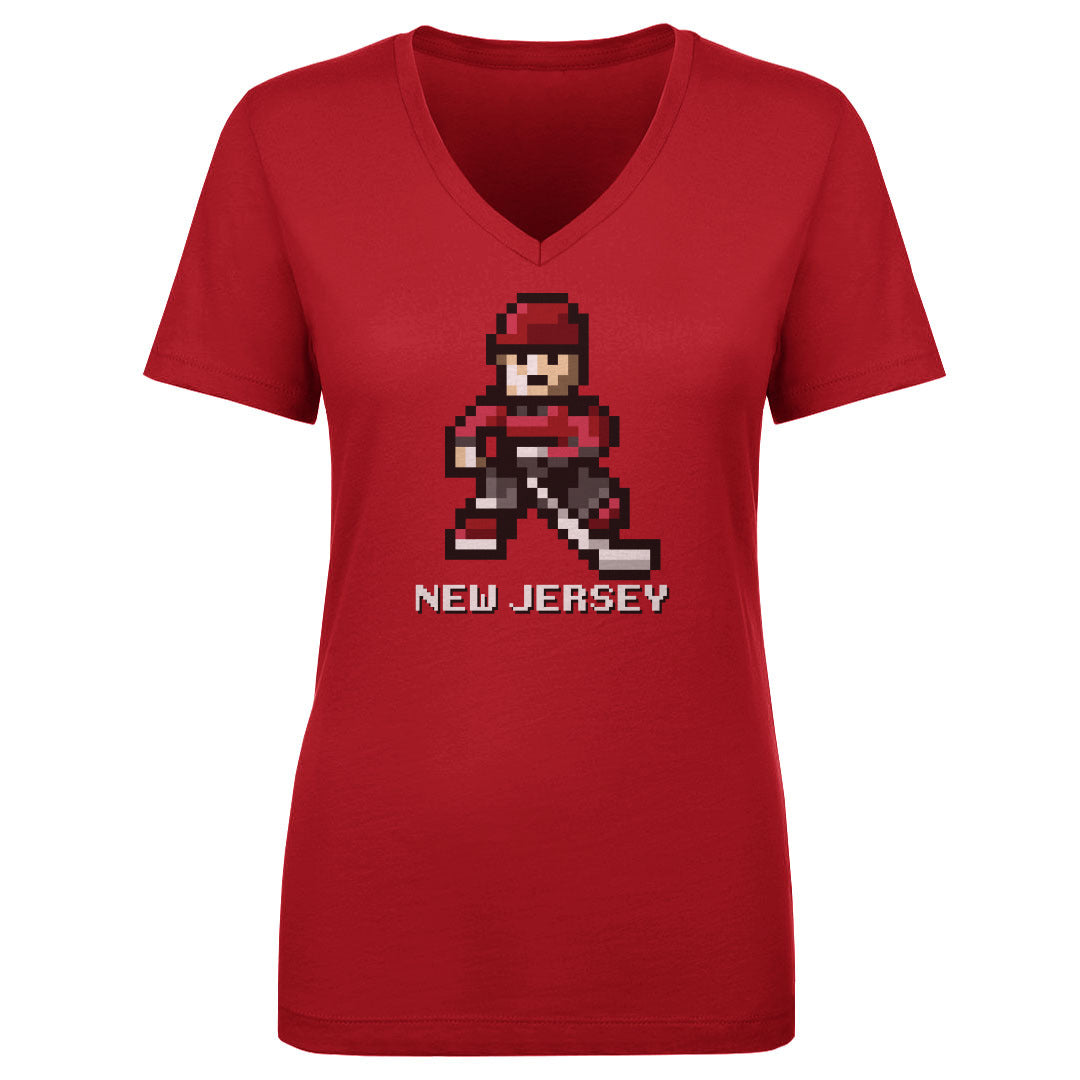 New Jersey Hockey 8-bit WHT