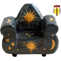 Wood One Seater Sofa Black Sun Toy Furniture 
