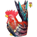 Wooden Rooster with Tail Up