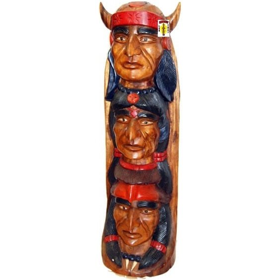 Wooden American Indian Totem