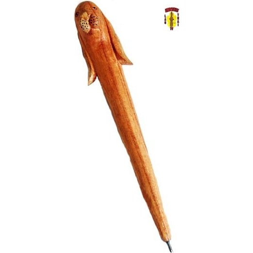 Wooden Pen Dog Head