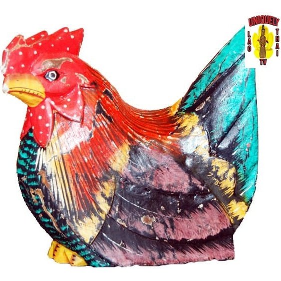 Wooden Rooster 5 1/2" Tall