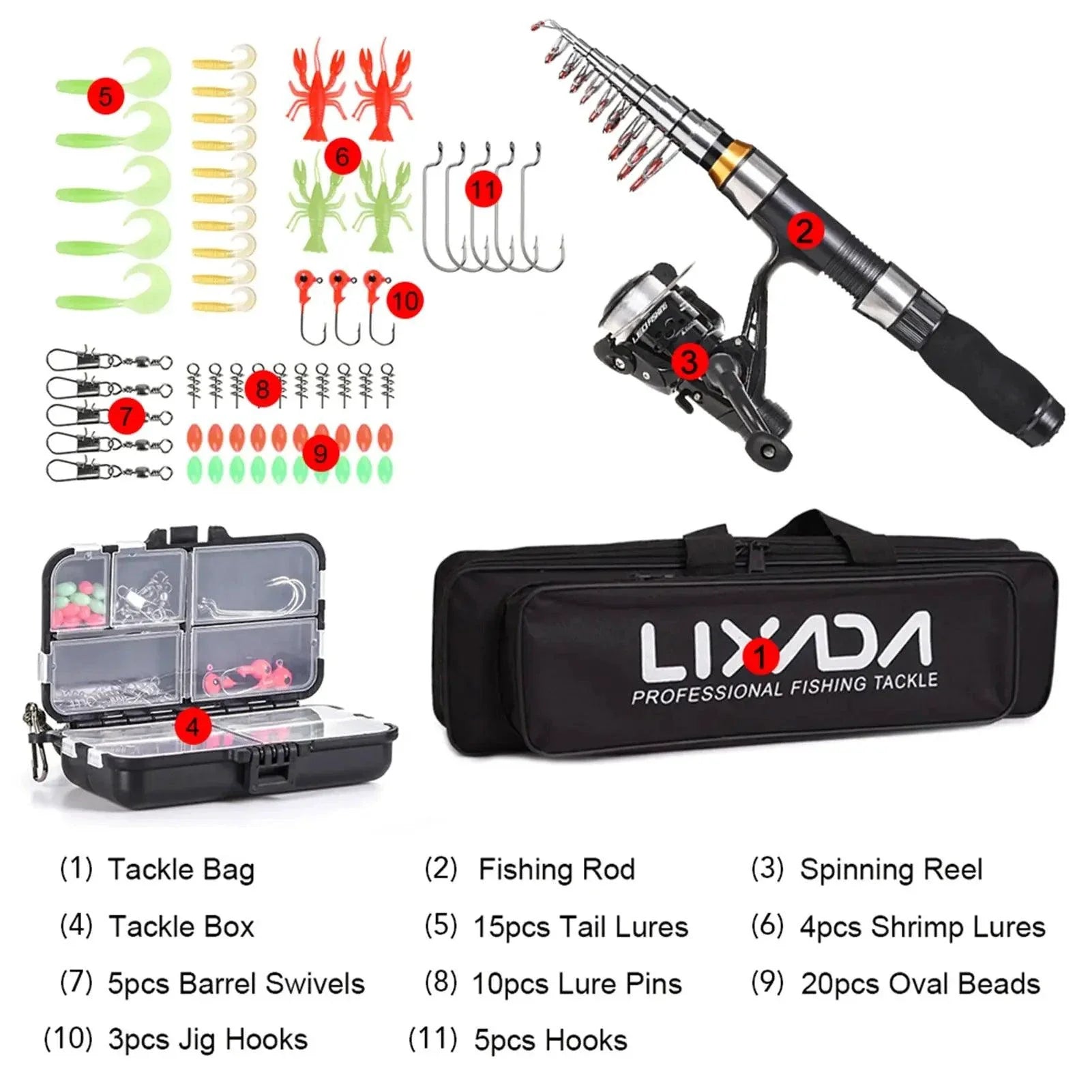 Portable Fishing Pro Rod Kit - Premium Gear for Anglers