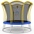 8 Feet Outdoor Unique Flower Shape Trampoline with Enclosure Net