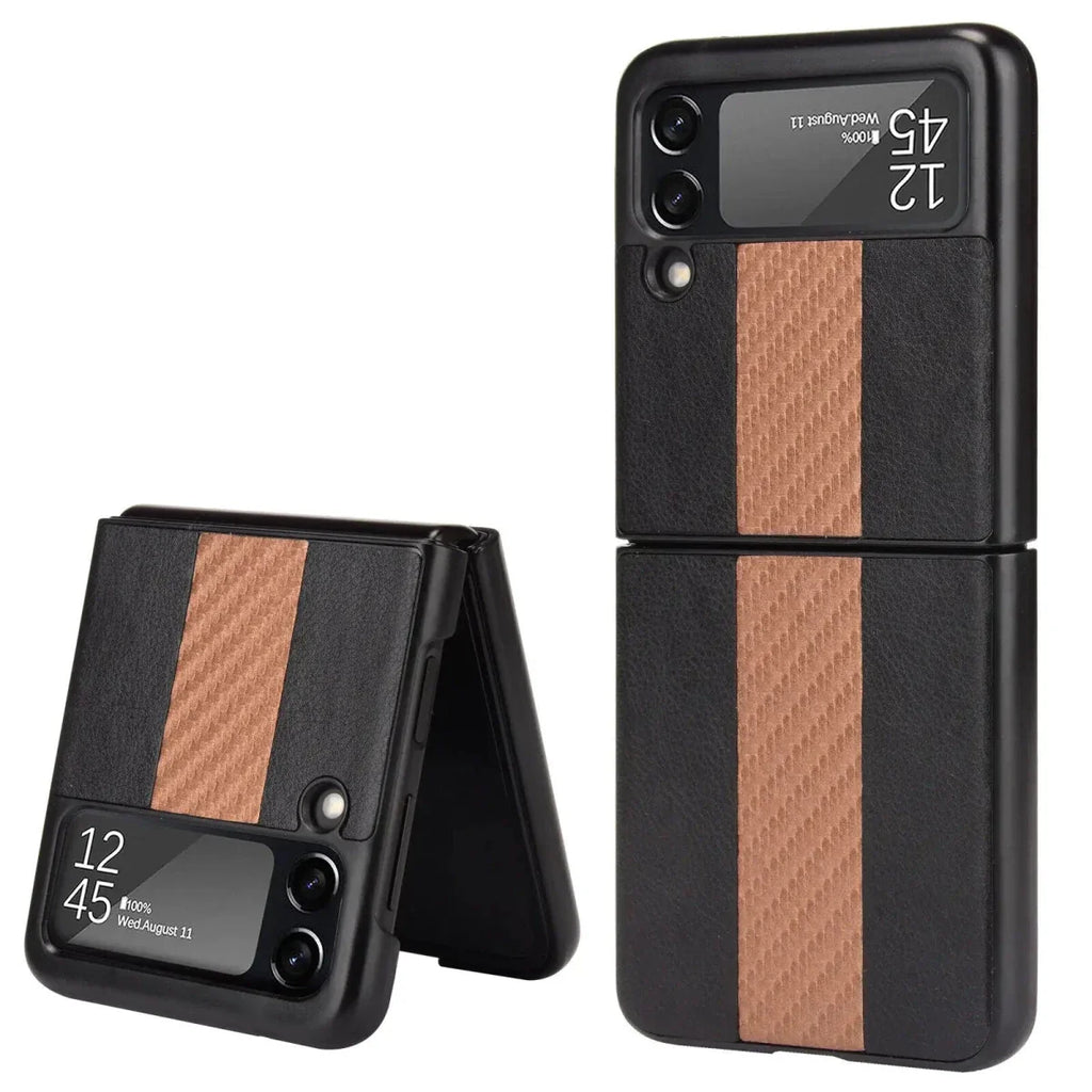 Samsung Z Flip 3 5G Leather Folding Case