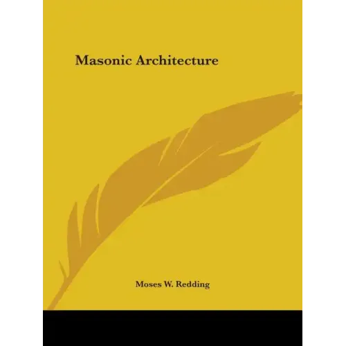 Masonic Architecture - Paperback