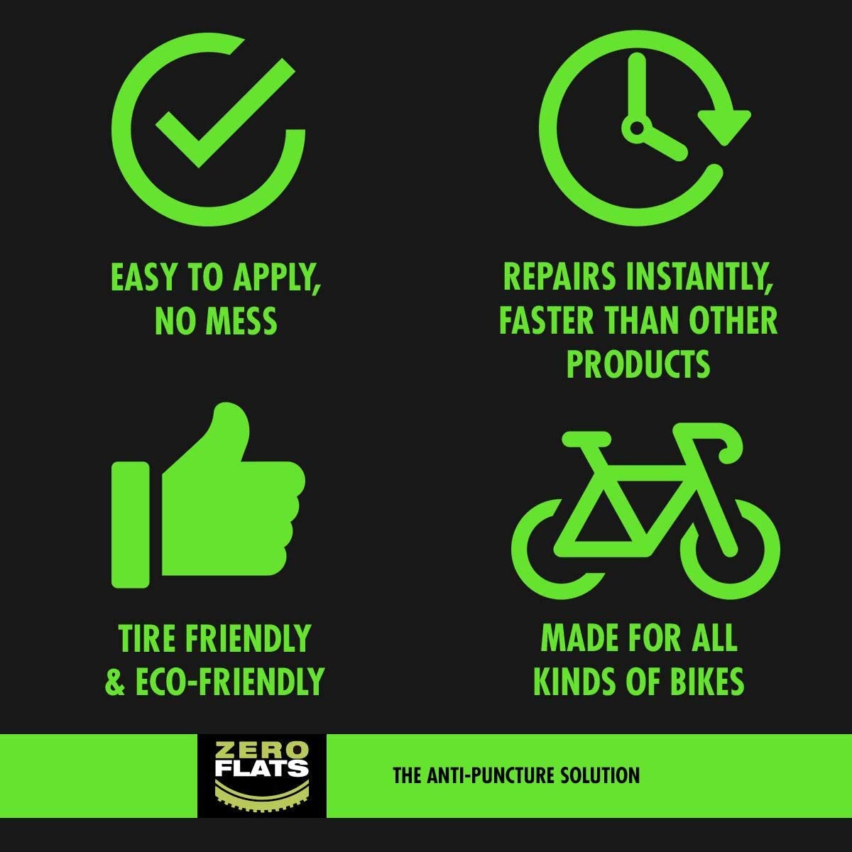 ZeroFlats Teknic Anti-puncture Sealant For Inner Tubes (250 ml)