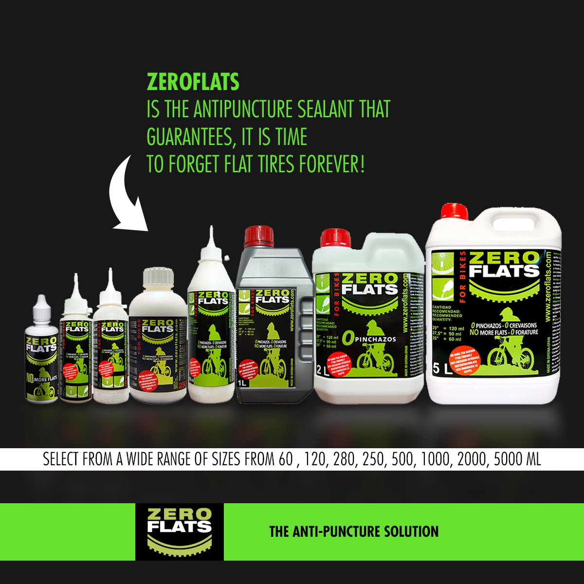 ZeroFlats Anti-puncture Sealant (250 ml)