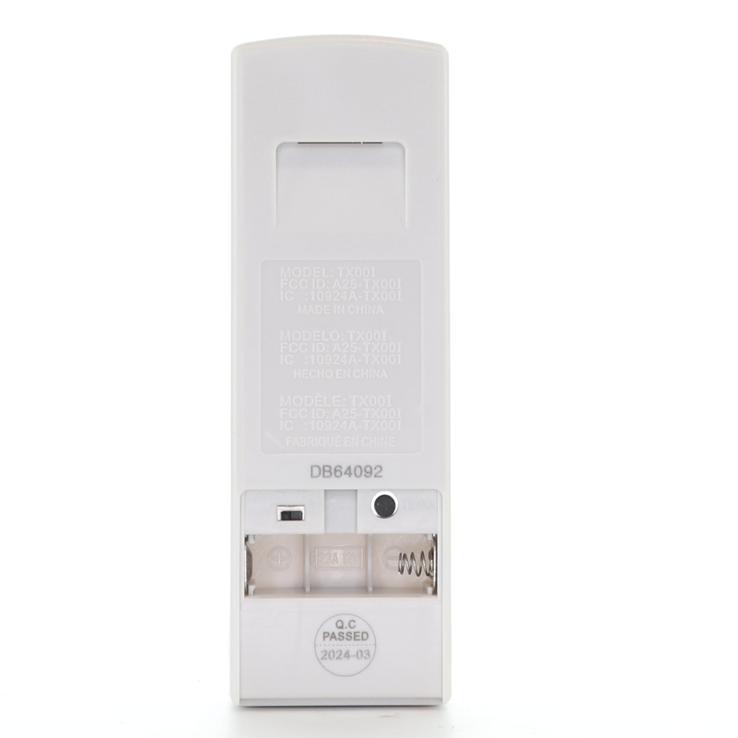 Harbor Breeze A25TX00I Ceiling Fan Remote Control - A25-TX00I