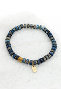 Emperor Blue Beaded Bracelet