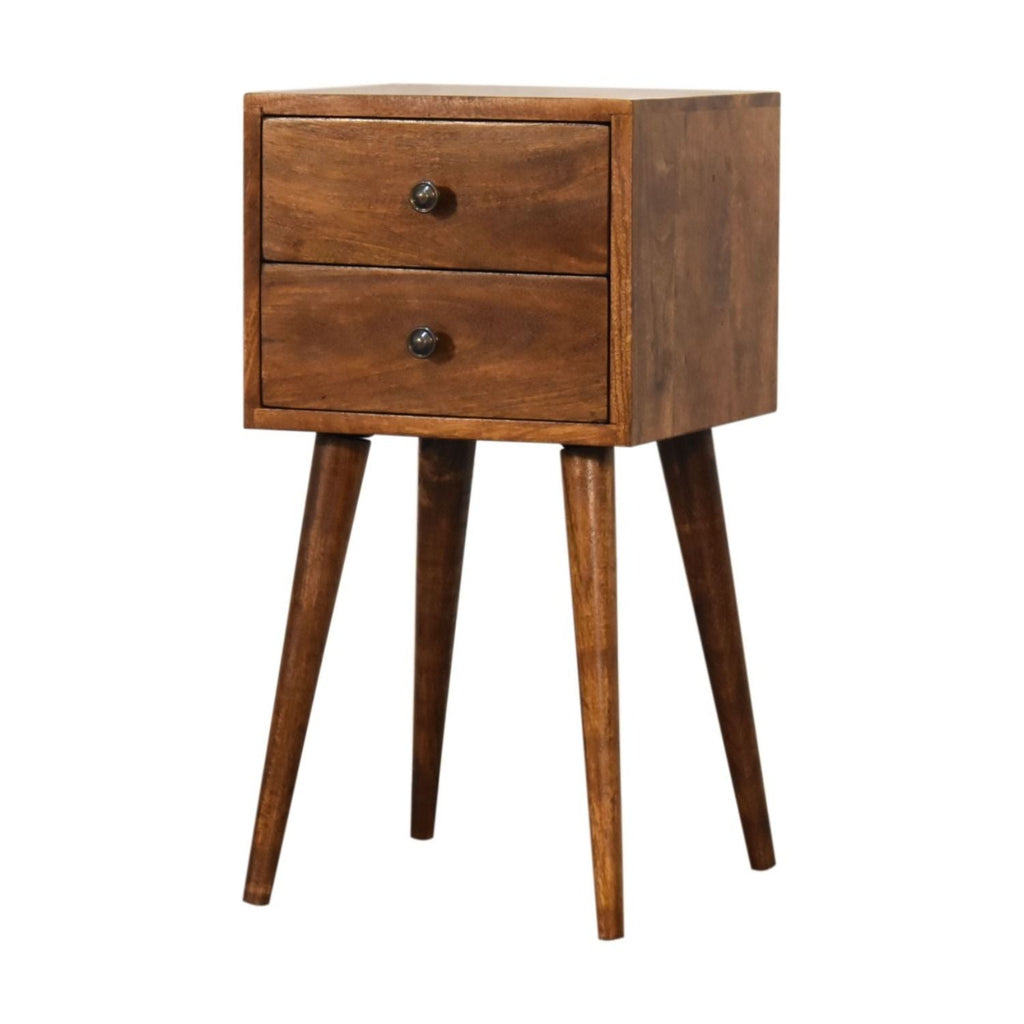 Mini 2 Drawer Nightstand