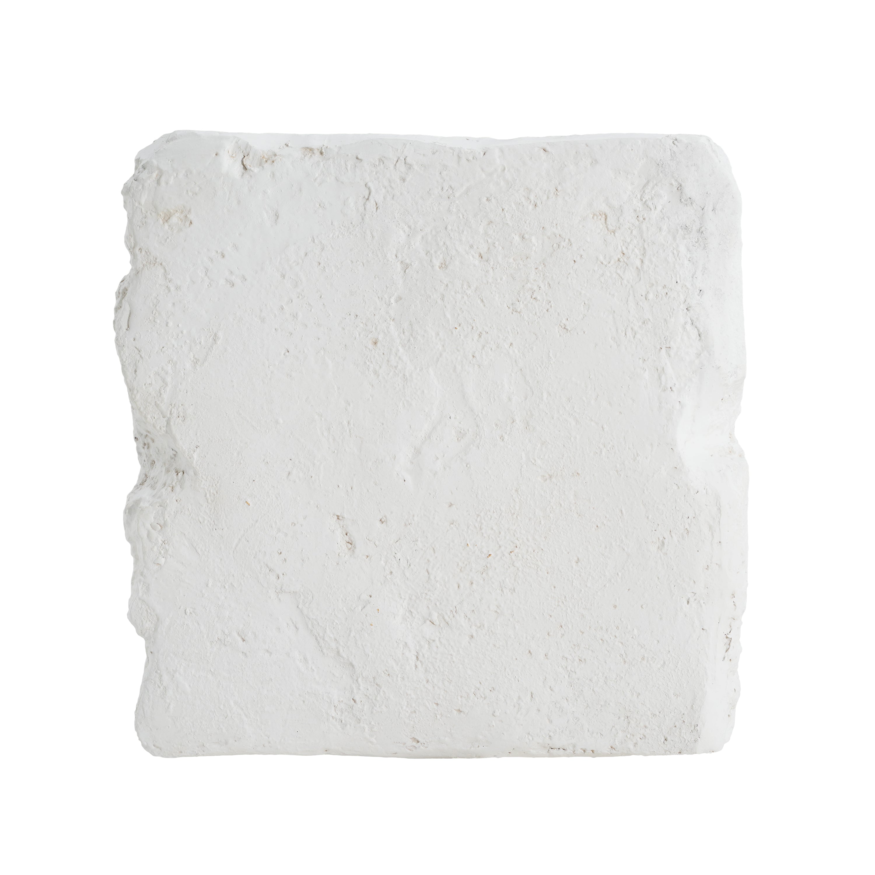 Outdoor Side Table Square MGO White Cave Texture 16.5x17.85in