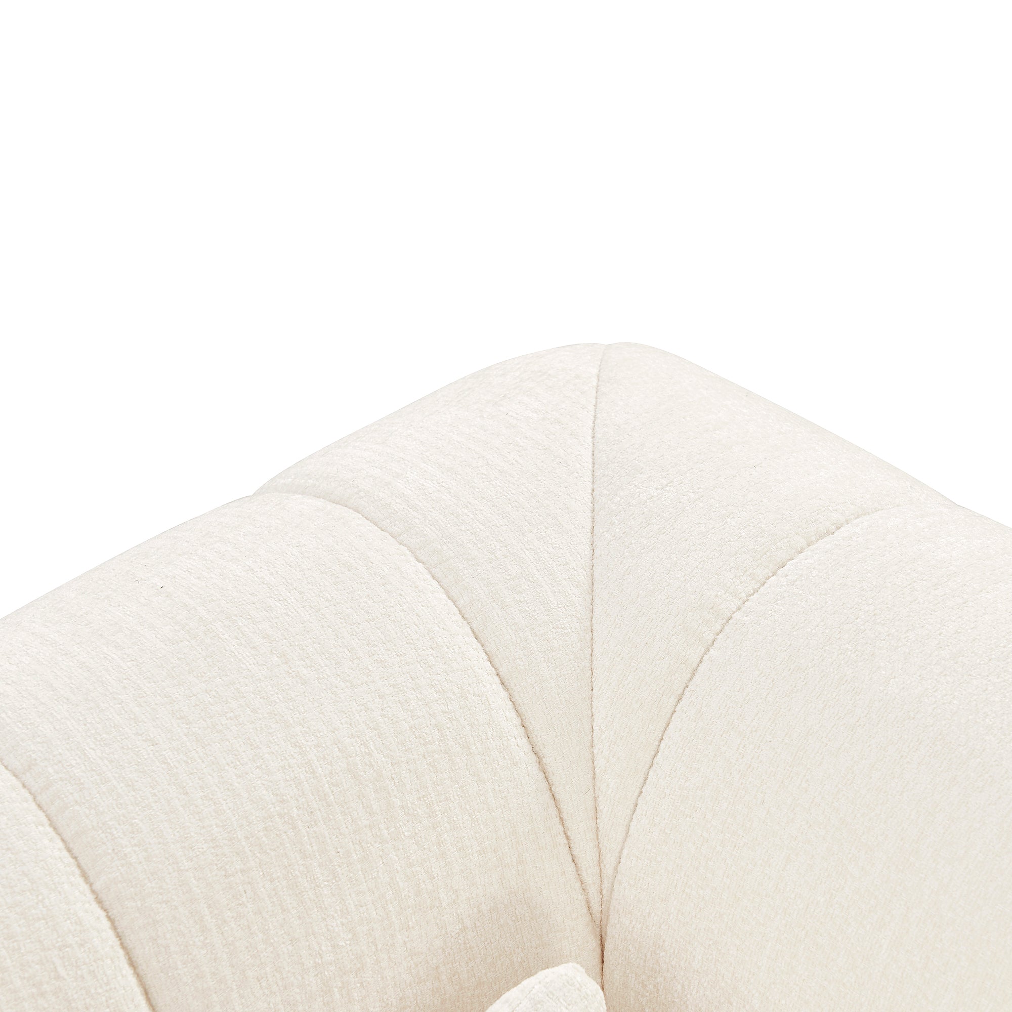 Sectional Sofa Modular Polyester Beige 4 Seat 145 In No Assembly