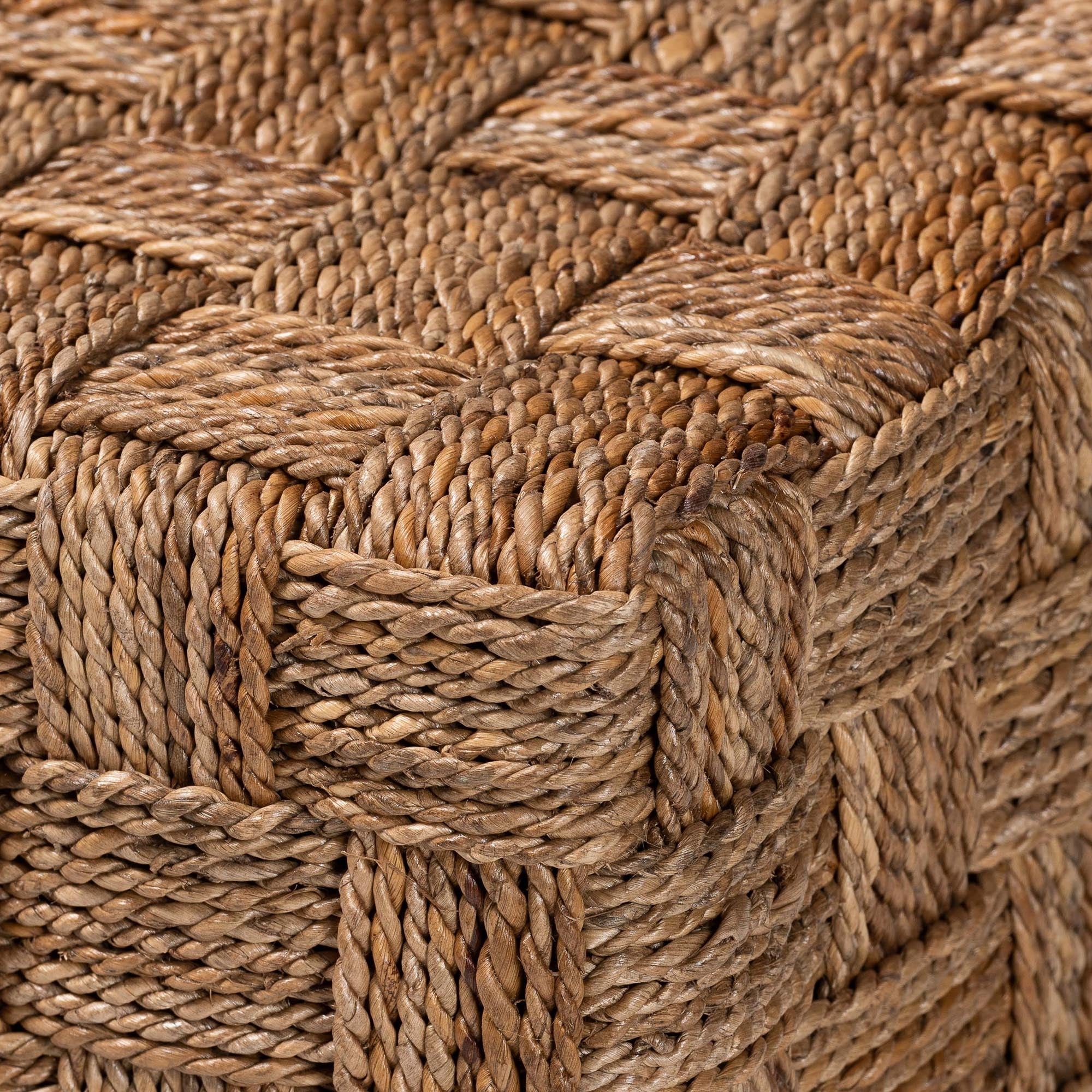 Bohemian Natural Seagrass End Table