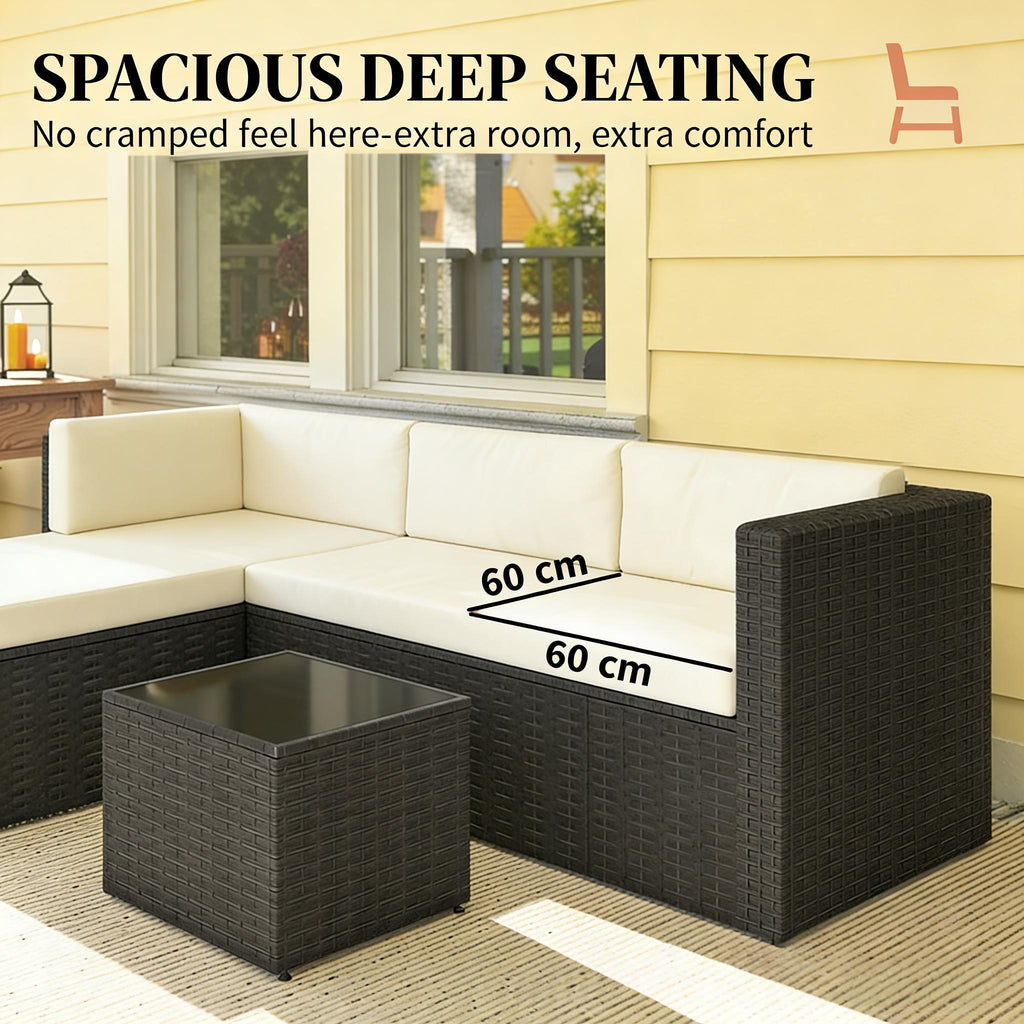 Outdoor Garden Conversation Furniture Set,3 Piece Garden Furniture Set