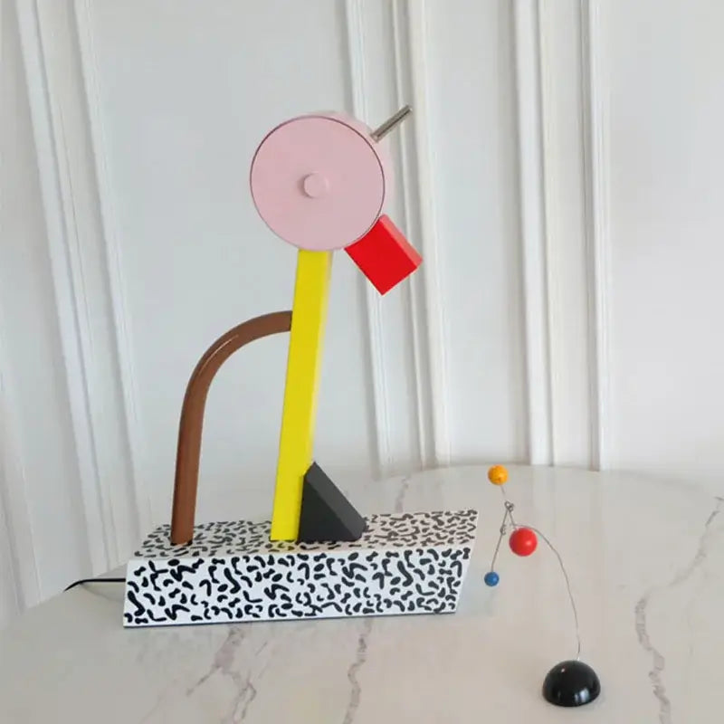 Abstract Duck LED Table Lamp Colorful Metal Parlor Bedroom Desk Light G4 Bulb Art Deco DecorBites™.