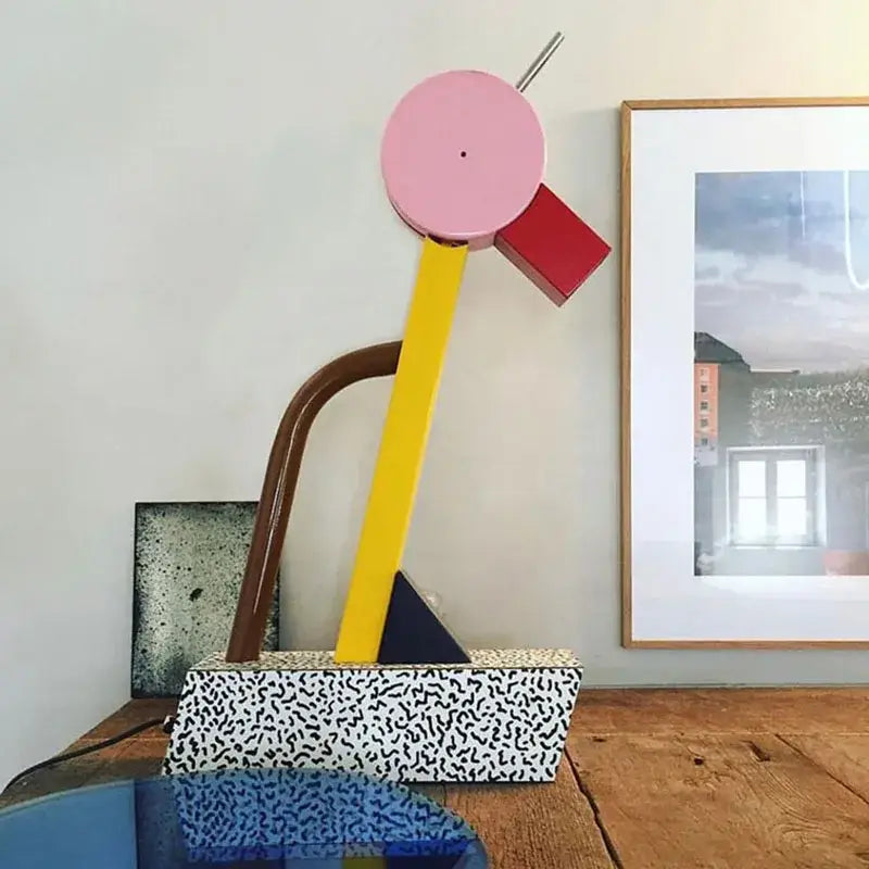 Abstract Duck LED Table Lamp Colorful Metal Parlor Bedroom Desk Light G4 Bulb Art Deco DecorBites™.