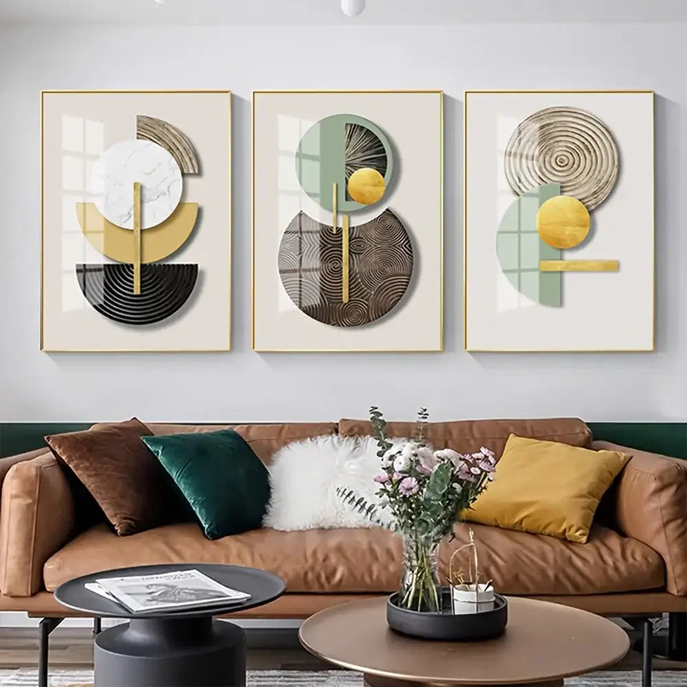 Abstract Geometric Canvas Art Set