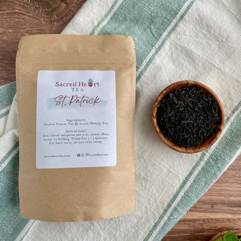 Saint Patrick – Irish Breakfast Loose Leaf Tea | Bold High-Caffeine Black Tea Blend