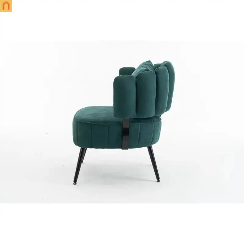 Accent Chair Coastal Chenille Green Pocket Spring 300 lb 28in