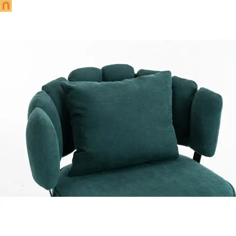 Accent Chair Coastal Chenille Green Pocket Spring 300 lb 28in