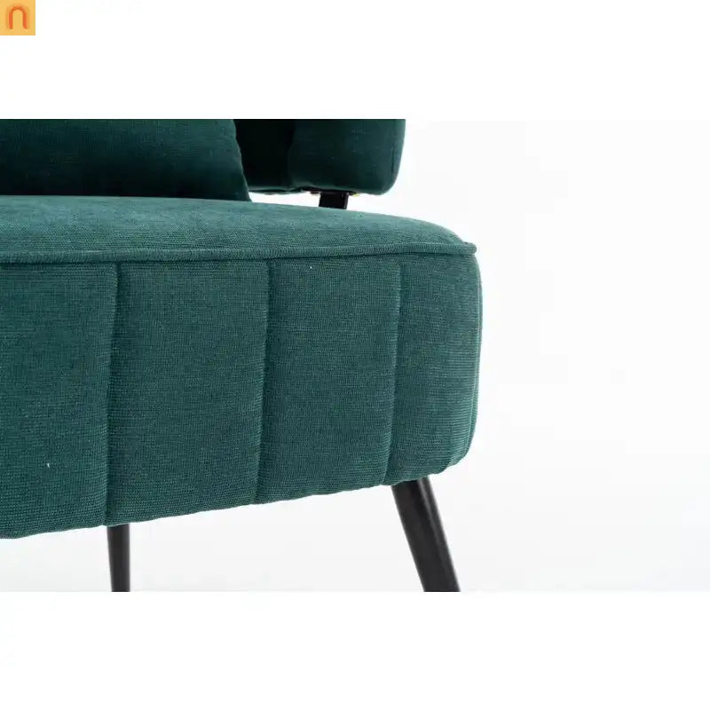 Accent Chair Coastal Chenille Green Pocket Spring 300 lb 28in