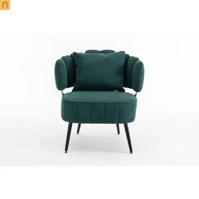Accent Chair Coastal Chenille Green Pocket Spring 300 lb 28in