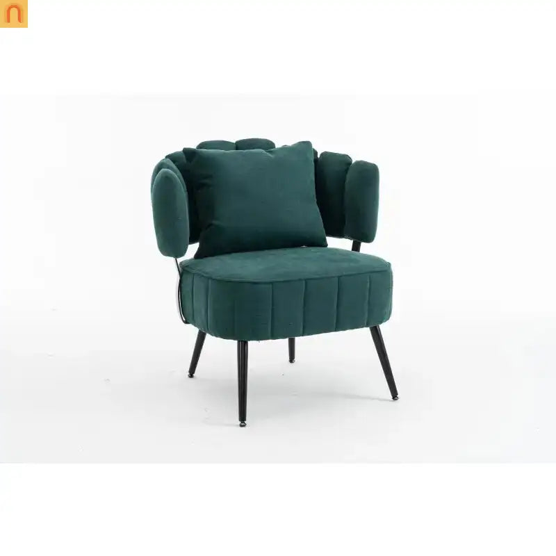 Accent Chair Coastal Chenille Green Pocket Spring 300 lb 28in