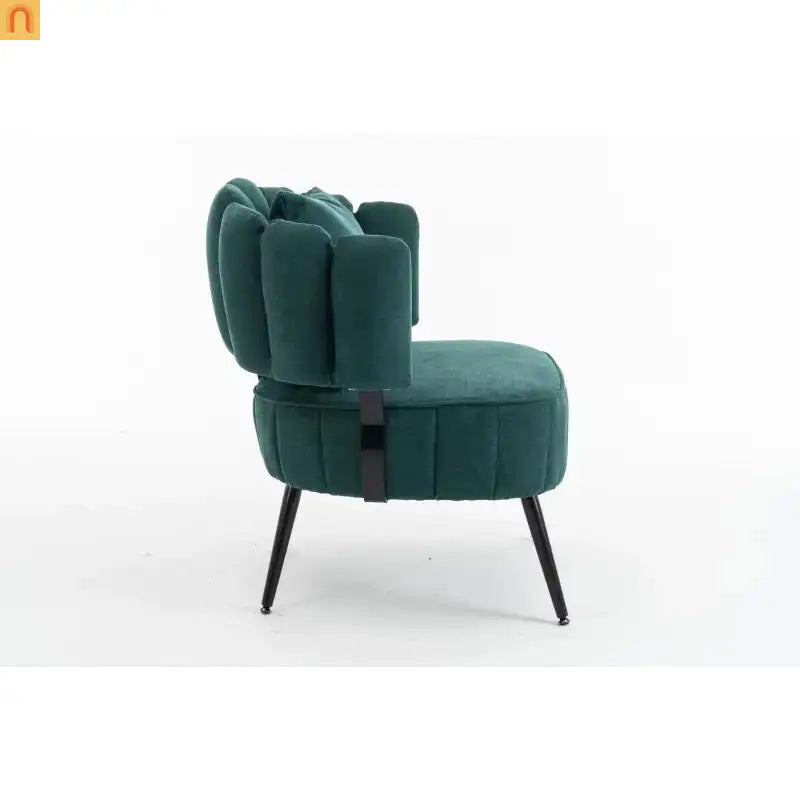 Accent Chair Coastal Chenille Green Pocket Spring 300 lb 28in