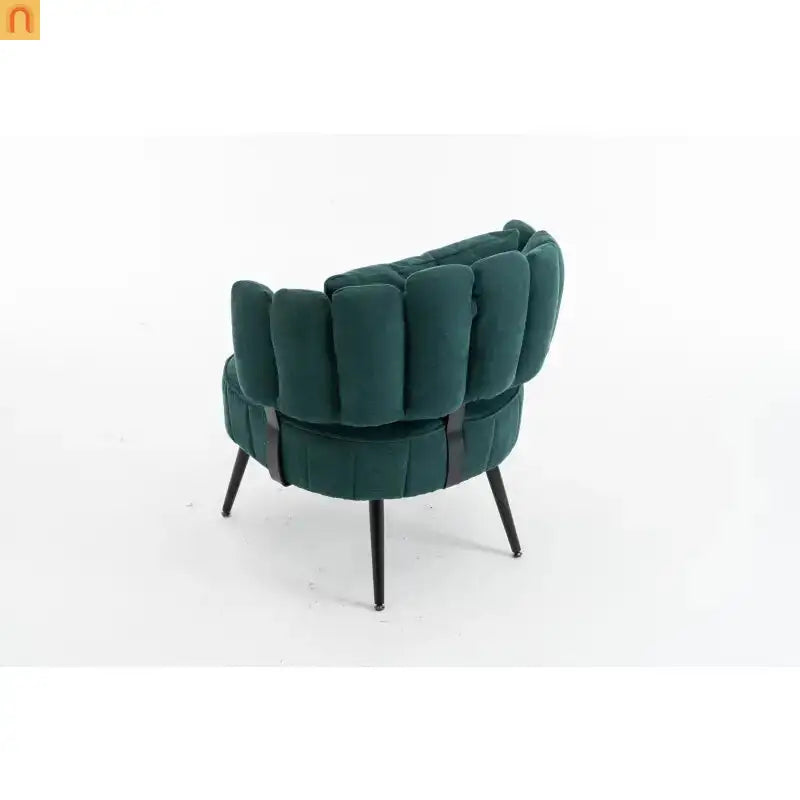 Accent Chair Coastal Chenille Green Pocket Spring 300 lb 28in