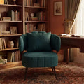 Accent Chair Coastal Chenille Green Pocket Spring 300 lb 28in