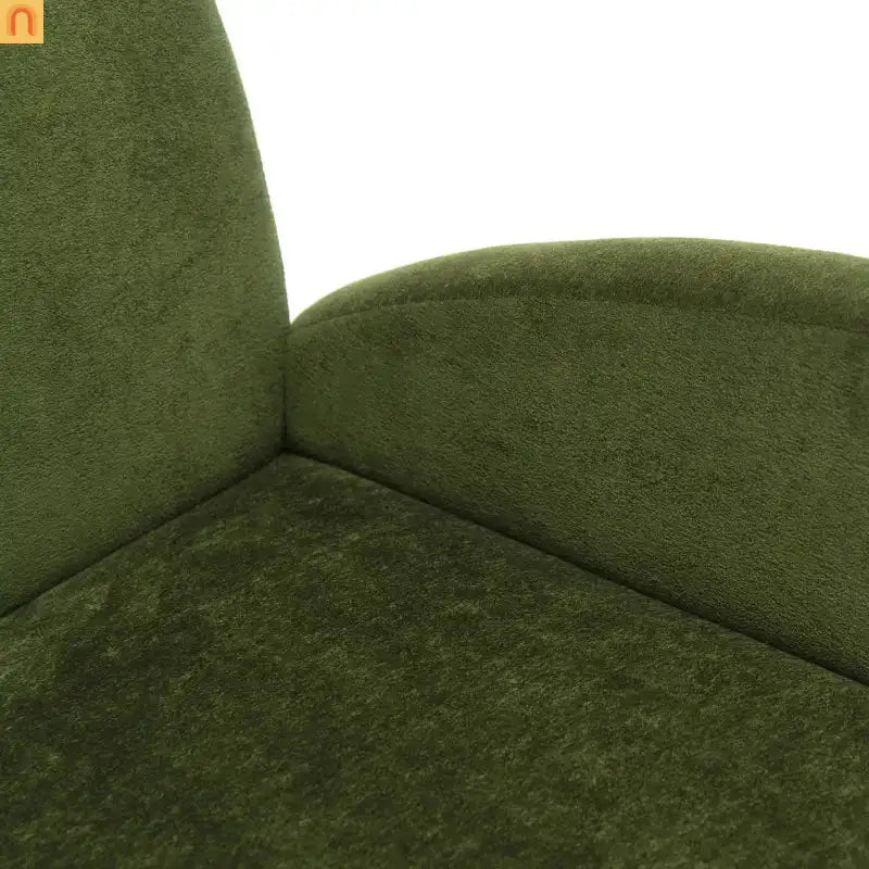 Accent Chair Plush Velvet Dark Green 28in Wide High-Resilience Foam