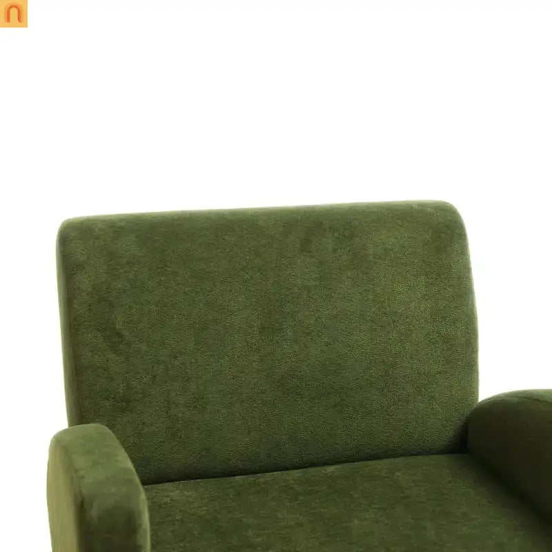 Accent Chair Plush Velvet Dark Green 28in Wide High-Resilience Foam