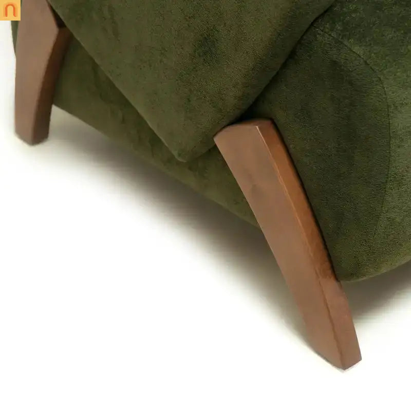 Accent Chair Plush Velvet Dark Green 28in Wide High-Resilience Foam