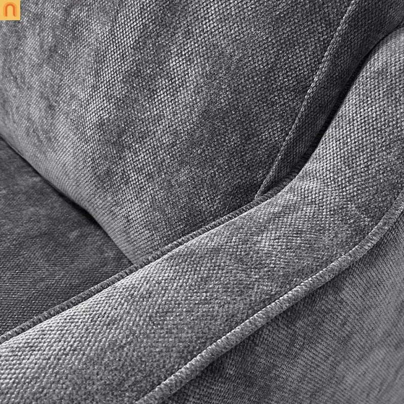 Accent Chair Mid-Century Linen Gray Pocket Spring 380 lb 30in