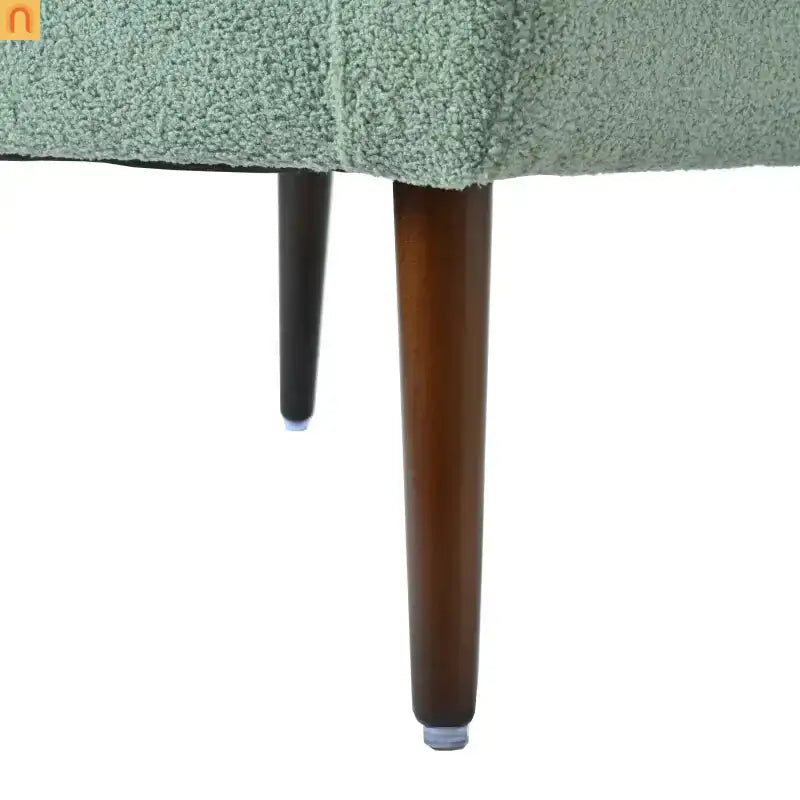 Accent Chair Modern Teddy Fabric Light Green Rubberwood 275 lb 28in