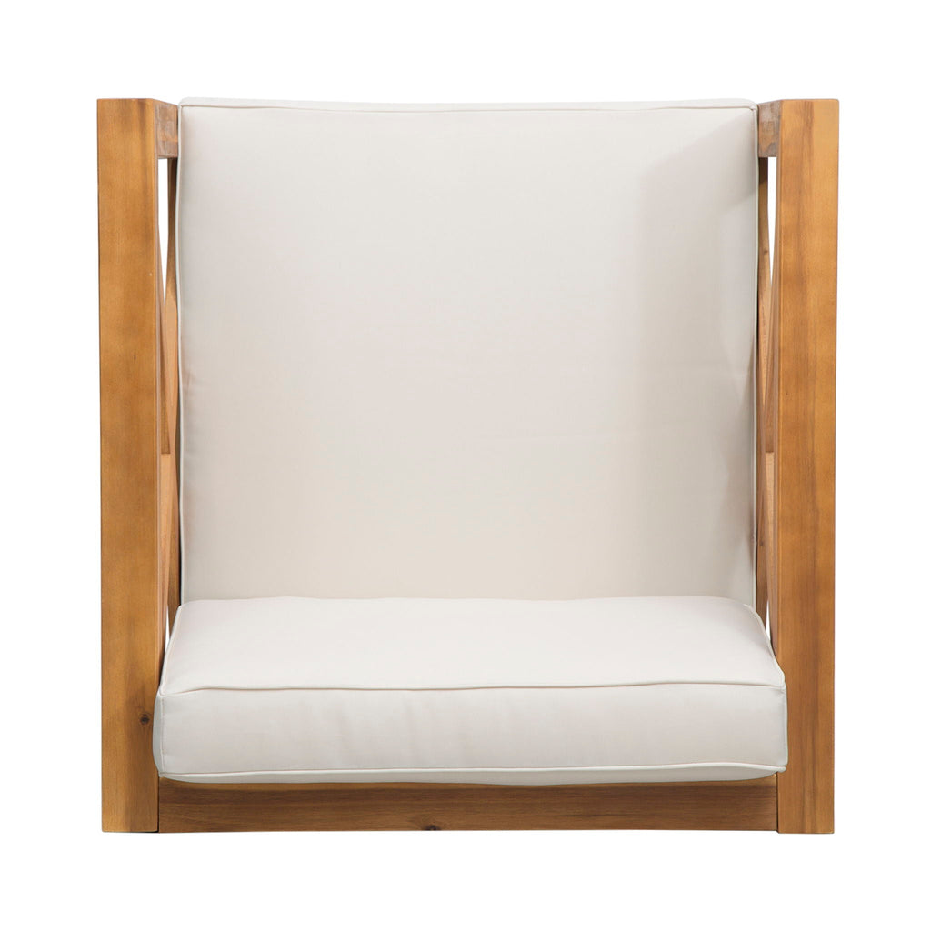 Brava Mid-Century Modern Club Chair with Water Resistant Cushions