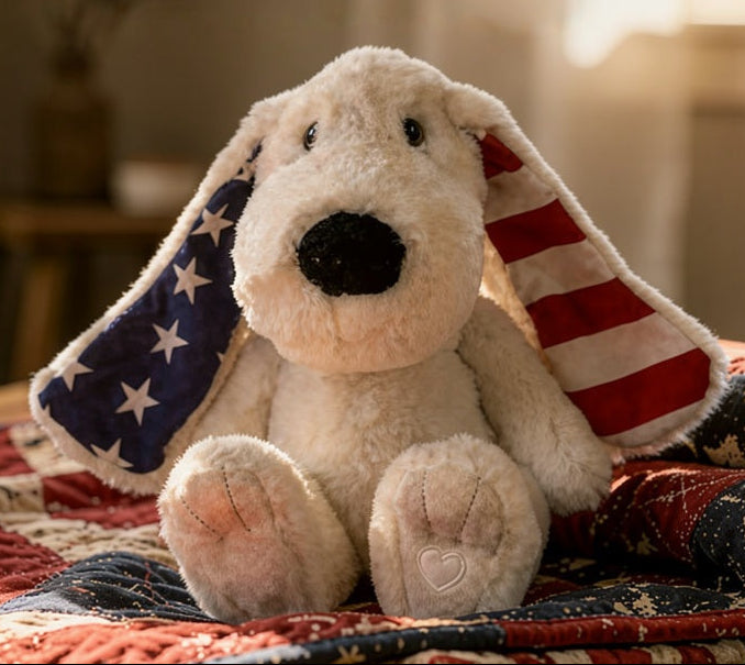 The Star Spangled Xander — Scout | Limited Edition Patriotic Weighted Plush Dog