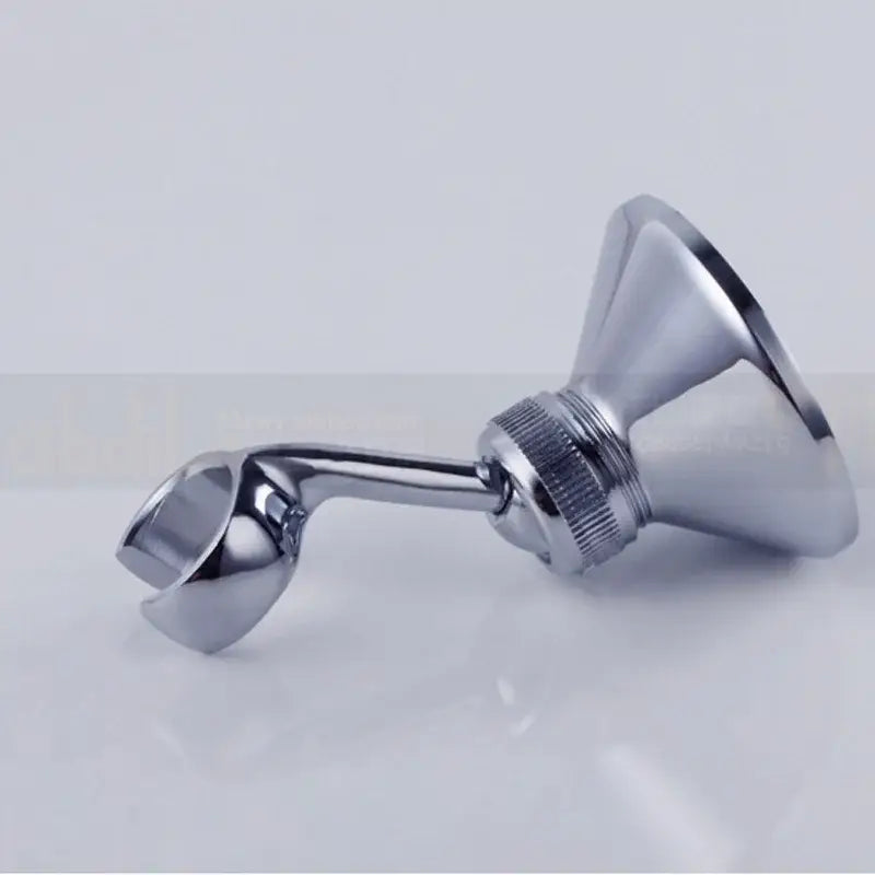 DecorBites™ Brass Handheld Shower Holder Bracket, Chrome Finish, Wall Mounted, Adjustable Angle