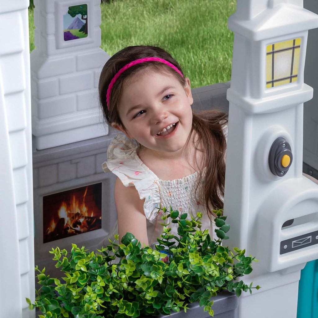 Grey Indoor Outdoor Playhouse With Interactive Sounds