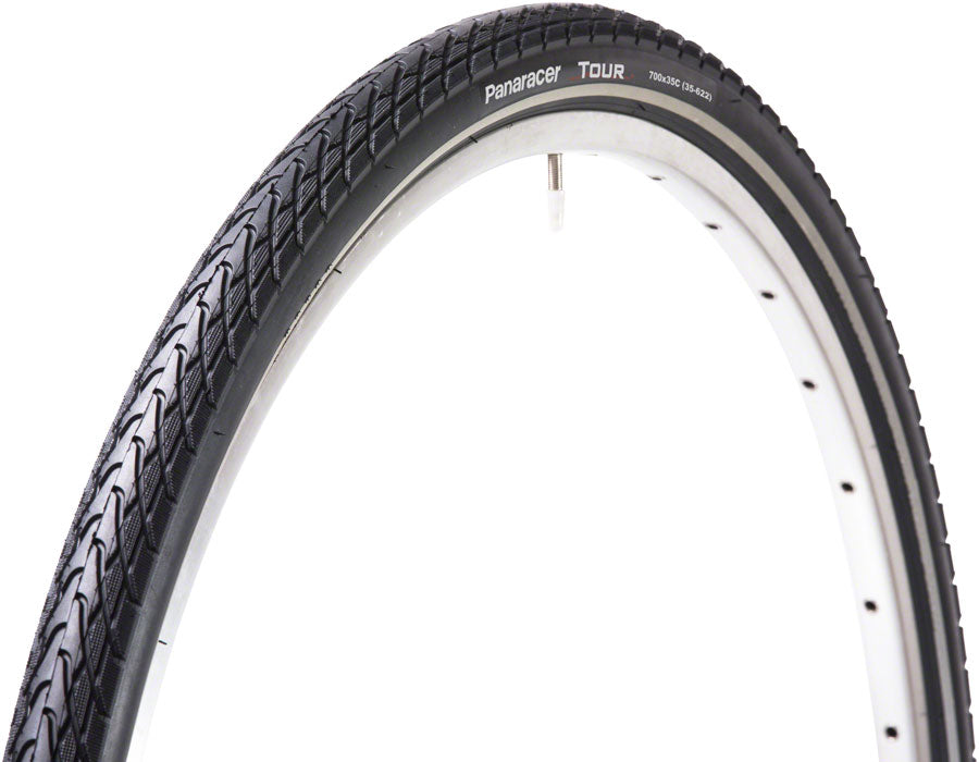 Panaracer TourGuardPlus Tire - 700 x 38 Clincher Wire Black/Reflective