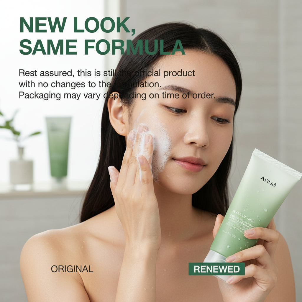 Anua Heartleaf Quercetinol Pore Cleansing Foam - Deep Cleanse & Remove Blackheads, BHA & Hyaluronic Acid Infused Facial Cleanser, 150ml Korean Skincare Must-Have